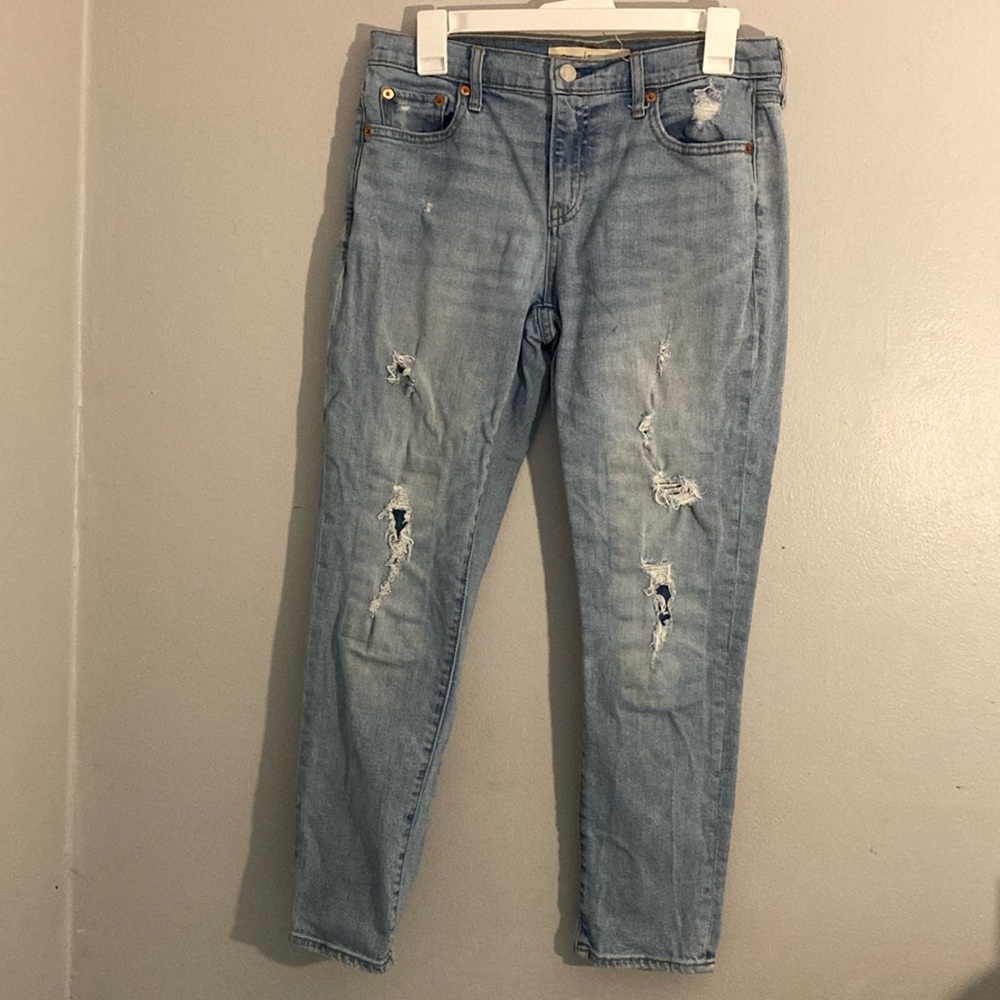 Gap distressed best girlfriend jean